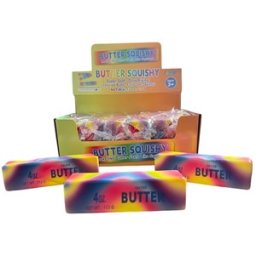 Butter Rainbow Squishy - Squeeze Boterstaaf 1 stuk (14cm)