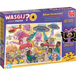 Wasgij Junior 4 - Invasie van Buitenaardse Wezens! Puzzel (240 stukjes)