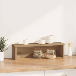 vidaXL Keukenrek stapelbaar 60x15x16 cm bewerkt hout artisanaal eiken