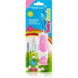Brush Baby BabySonic Elektrische Tandenborstel voor Kinderen 0 – 36 maanden Pink 1 st