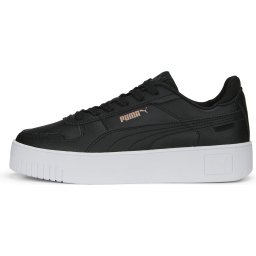 PUMA - Maat 42 - Carina Street Dames Sneakers - Zwart/Wit