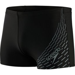 Speedo Maat XXL Medley Logo Aquashort Zwart/Grijs Heren Sportzwembroek - Maat 8