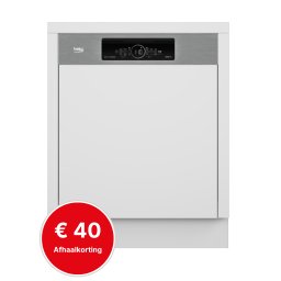 Beko BDSN36461XC - Half Geïntegreerde Vaatwasser