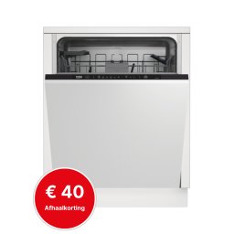 Beko BDIT16430 Volledig geïntegreerde XL-vaatwasser, 60 cm breed, 14 couverts, WaterSafe+, 6 programma's, LedSpot, SelFit