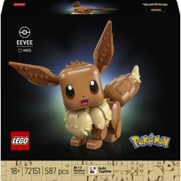 LEGO Pokémon Eevee Bouwpakket voor Volwassenen met Dieren Figuur - 72151