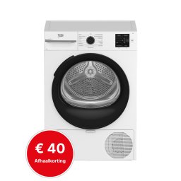 Beko BMS3T382CW | Warmtepompdroger | 8 kg | C | Taaldisplay Duits