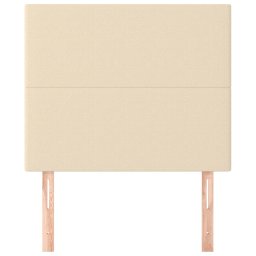 vidaXL Hoofdbord crème 80x5x118/128 cm stof