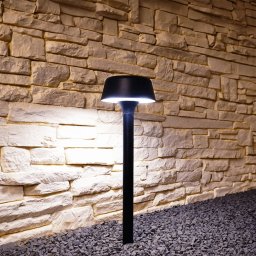 Staande solarlamp edison op zonne-energie - warm wit licht - 40 cm hoog