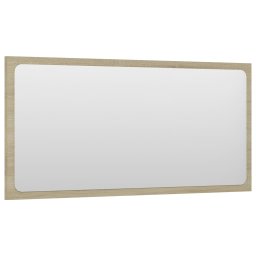 vidaXL Badkamerspiegel 80x1,5x37 cm spaanplaat sonoma eikenkleurig