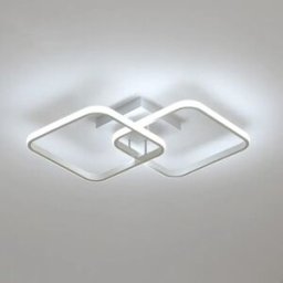 Riserva Moderne vierkante plafondlamp, LED-kroonluchters, 42W acryl plafondlamp voor keuken eetkamer woonkamer studio kantoor, 6500K