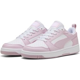 PUMA - maat 40.5- Rebound v6 Low Unisex Sneakers - PUMA White-Rose Mauve