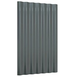 vidaXL Dakpanelen 36 st 60x36 cm gegalvaniseerd staal antracietkleurig