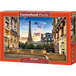 Walk in Paris at Sunset Puzzel (1000 stukjes)