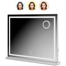 Mirlux Hollywood Spiegel - Bluetooth Speakers - 80x60cm - Wit
