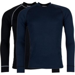Craft - Maat L - Active 2-Pack Tops Heren Thermoshirt - Black/Blaze