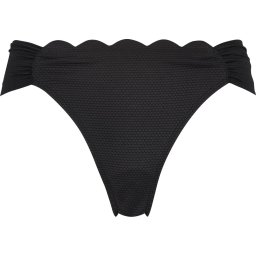 Hunkemöller - Maat L - Dames Badmode Bikinibroekje Scallop - Zwart