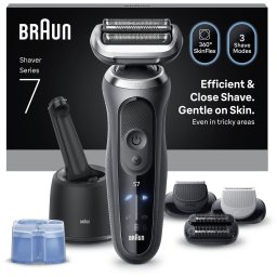 Braun Series 7 Elektrisch Scheerapparaat - SmartCare Center - +3 Opzetstukken - 72-G7865CC - Grijs - Scheerapparaat voor mannen