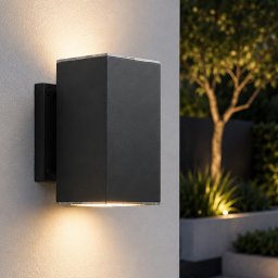 Solar led wandlamp up downlight sverre recht - xl versie - extra groot