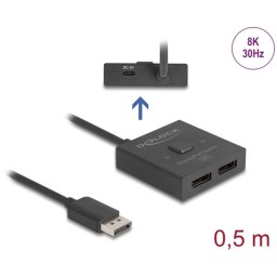 Delock DisplayPort Switch 2 to 1 bidirectional 8K