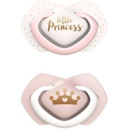 Canpol babies Royal Baby A 0-6 m fopspeen Pink 2 st