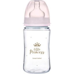 Canpol babies Royal Baby babyfles 3m+ Pink 240 ml