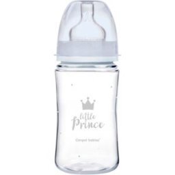 Canpol babies Royal Baby babyfles 3m+ Blue 240 ml