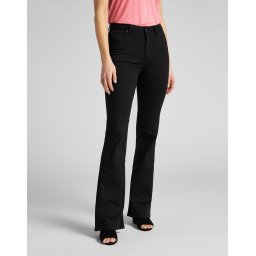 LEE Maat W31 X L29 BREESE BLACK RINSE FLARE JEANS-DAMES