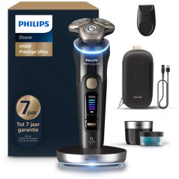 Philips Shaver i9000 Prestige Ultra Elektrisch Scheerapparaat Voor Mannen - Met Quick Clean Pod & Precisietrimmer - Zwart - XP9400/31