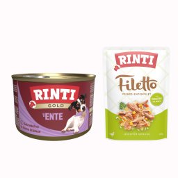 12 x 185 g Rinti Gold natvoer + 100 g Filetto in gelei gratis! - Eendenharten