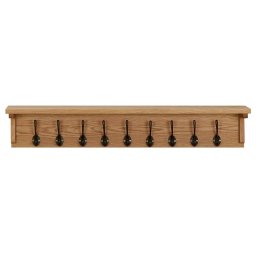vidaXL Kapstok 90x16x16 cm massief eikenhout