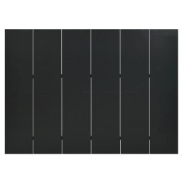 vidaXL Kamerscherm met 6 panelen 240x180 cm staal zwart