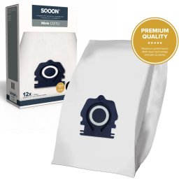 Stofzuigerzakken - 12 STUKS - Geschikt Voor Miele Guard S1, M1 en L1 series - Gelijk aan model: CO / TU - High Filtration - Inclusief 3x Uitblaasfilters