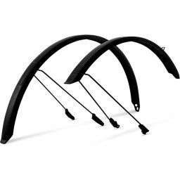 Mudguard Set 45 2.0 28 Inch - Spatbordenset Fiets - Voor 28 inch wielen - Staal/Kunststof - Zwart