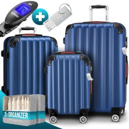 Reiskoffers Baseline 3-delige Blauw ABS accessoires