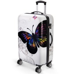 Reiskoffer Butterfly L Polycarbonaat 66L 68x43x27cm