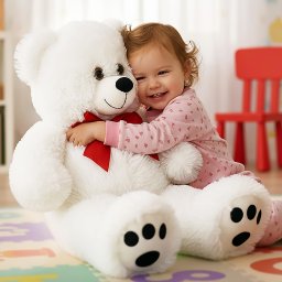 Teddybeer L Crème 50cm