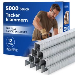 Tacker nieten - 5000 stuks - L= 12mm, B= 5,8mm