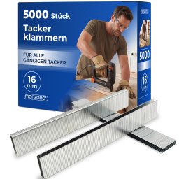 Tacker nieten - 5000 stuks - L= 16mm, B= 5,8mm