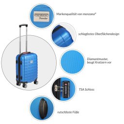 Reiskoffer Exopack Blauw ABS M TSA
