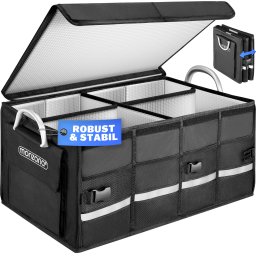 Kofferbak Organizer Zwart 60x35x30cm Geïsoleerd