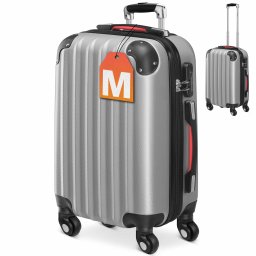 Reiskoffer Baseline Zilver Kunststof Hardcase 34 L