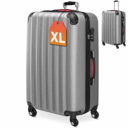 Reiskoffer Baseline Zilver Kunststof Hardcase 90 L