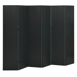 vidaXL Kamerschermen 2 st met 6 panelen 240x180 cm staal zwart