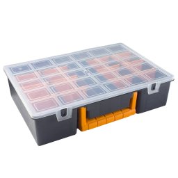vidaXL Assortimentsdozen 2 st met verdelers 360x250x85 mm polypropeen
