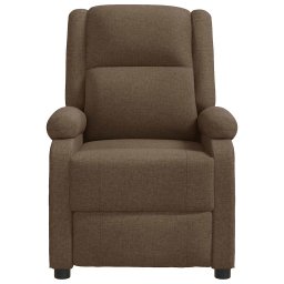 vidaXL Massagestoel stof bruin