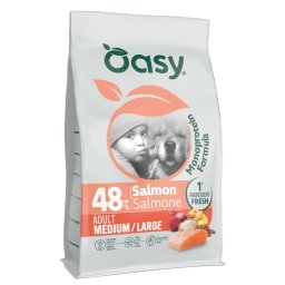 Oasy Adult Medium/Large Zalm Hondenbrokken - 10 kg