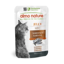 Voordeelverpakking: 24x55g Almo Nature HFC Jelly Pouch Sardines Nat Kattenvoer