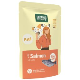 8x85g zalm Green Petfood Paté natvoer voor katten