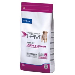 Virbac Veterinary HPM Baby Hond Groot & Medium - Dubbelpak: 2 x 12 kg
