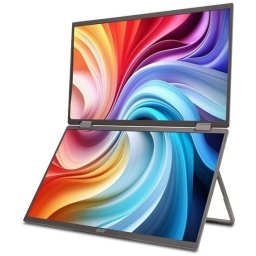 Acer PD163Q Dual Portable Monitor Monitor Grijs